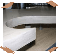 table en carton, tables de salon en carton, mobilier en carton.