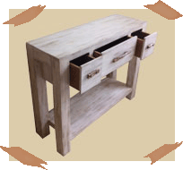 meuble en carton, table, tables de nuit, mobilier en carton.